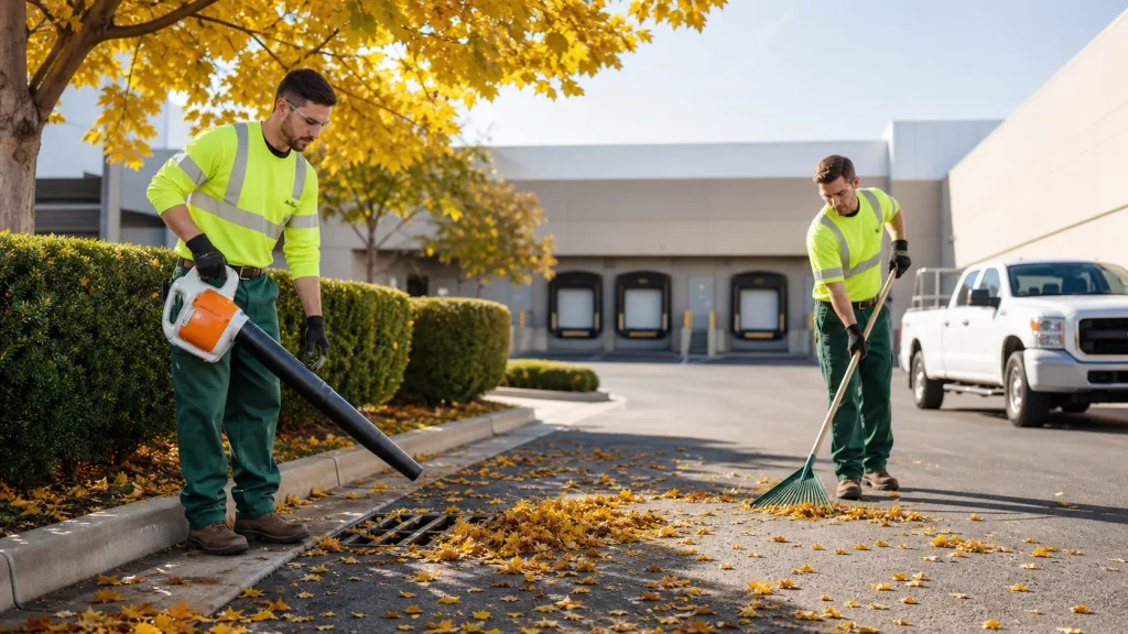 Preparing Warehouse Perimeters for Fall Leaf Control and Site Access